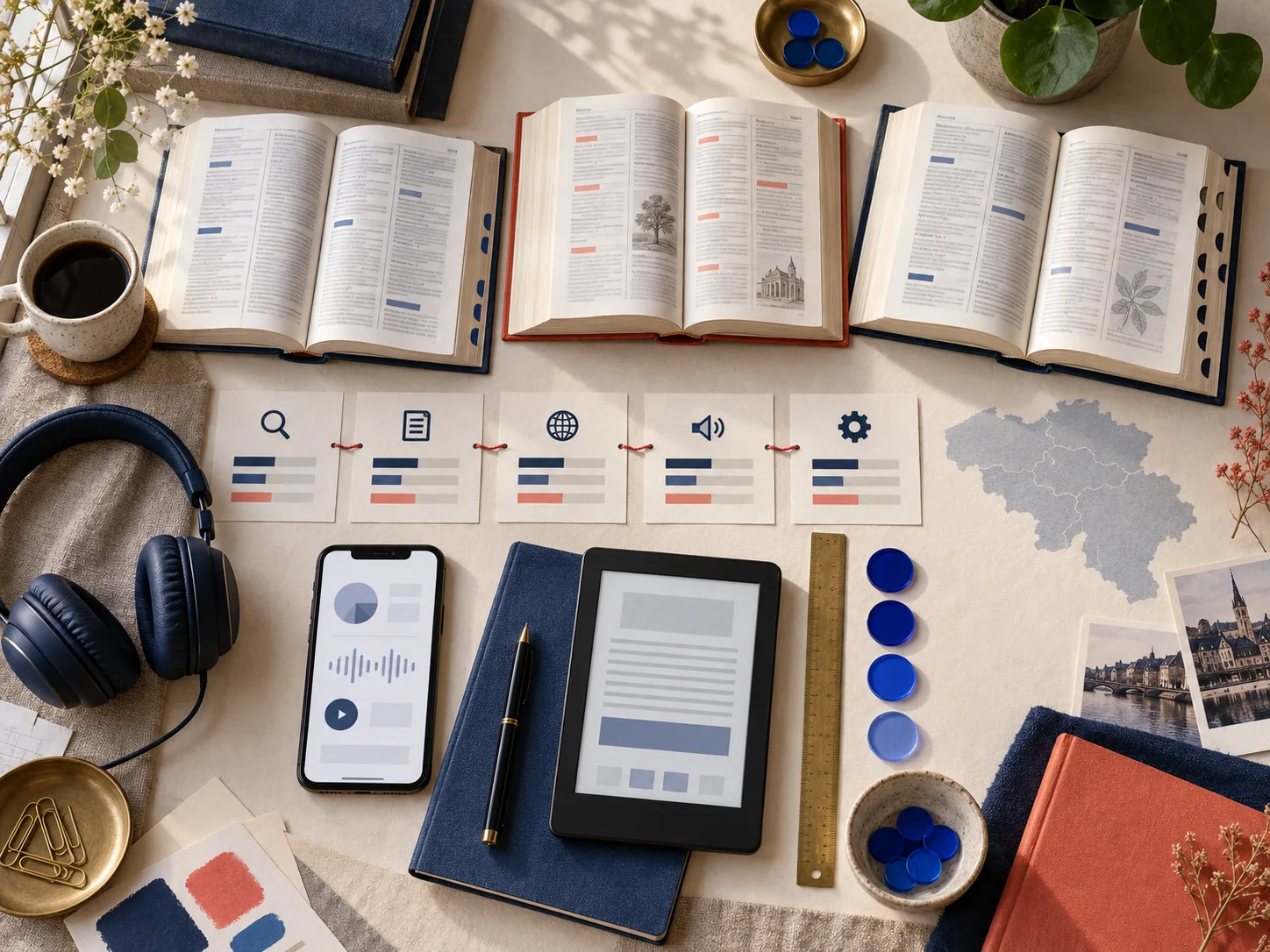 Table de comparaison de dictionnaires et critères d’évaluation